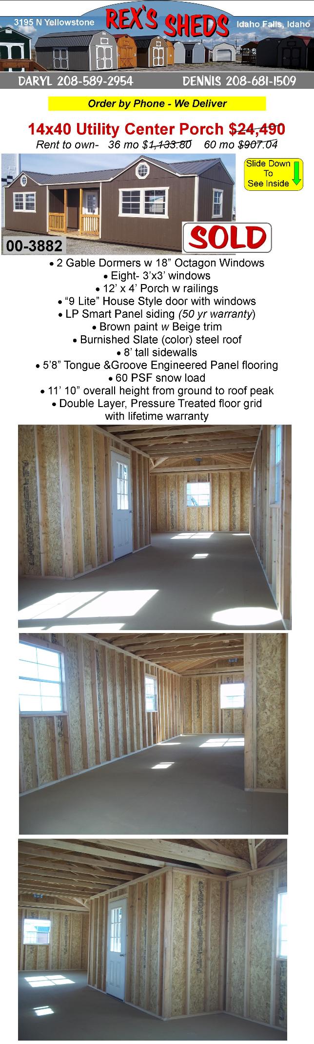 large_cabin_with_center_porch_double_dormers_8_windows_brown_paint_beige_trim_burnished_slate_color_steel_roof