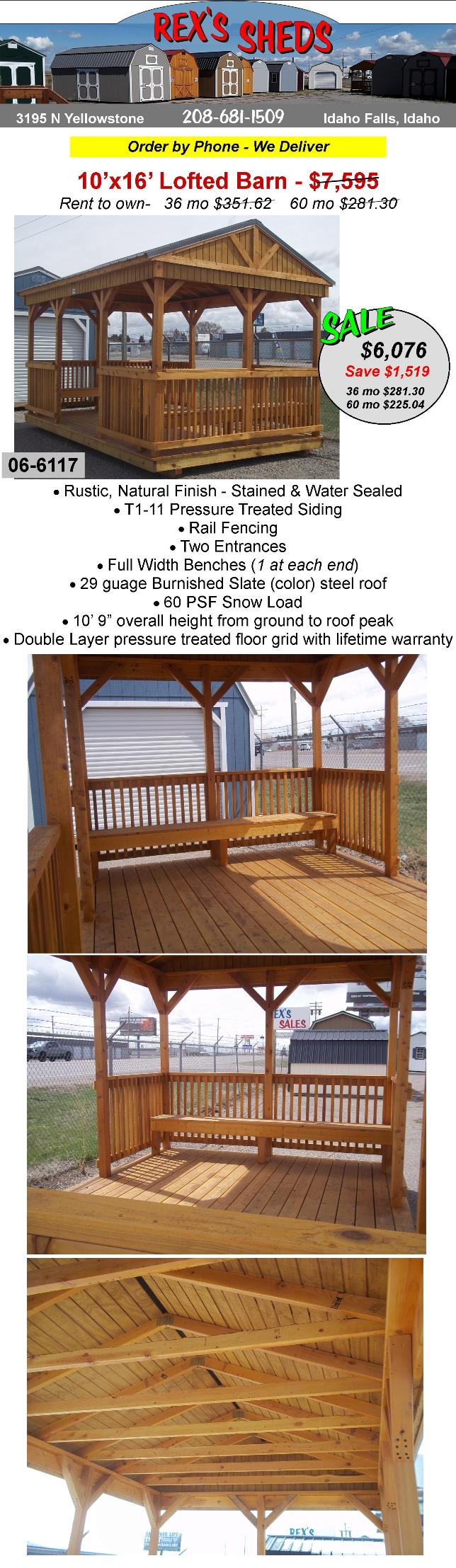 10x16_cabana_by_old_hickory_has_an_entrance_on_each_side_with_railing_all_around_built_in_benches_pressure_treated_siding_burnished_slate_steel_roof