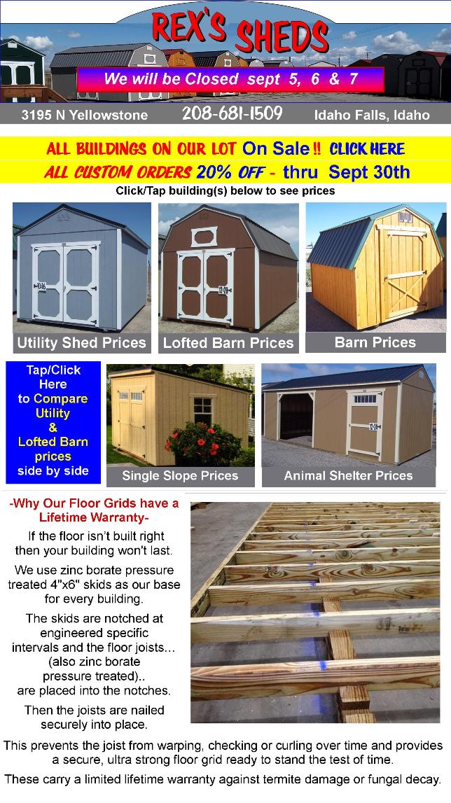 image_showing_shed_types_with_links_to_price_pages_in_site_and_shed_floor_grid_construction